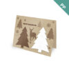 Rustic Woodland Corporate Holiday Cards
