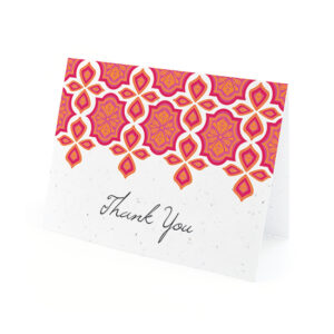 Indian Motif Plantable Thank You Cards