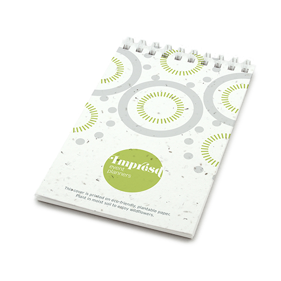 Circles Coil Bound Personalized Plantable Pocket Notepads