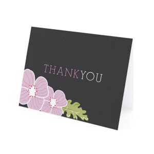 Ornate Floral Plantable Thank You Cards