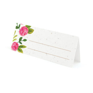 Watercolor Roses Plantable Place Cards