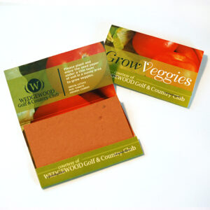 Large Veggie Seed Paper Matchbooks, Double-Sided