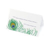 Peacock plantable place cards