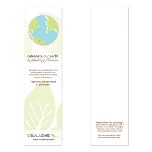Earth Day Promotional Seed Bookmarks