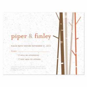 Birch plantable reply cards