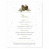 Pinecone plantable menu cards