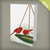 Cardinals plantable personalized christmas cards