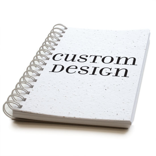 Custom design personalized plantable journal: premium