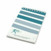 Striped coil bound personalized plantable pocket notepads