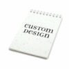 Custom design coil bound personalized plantable pocket notepads