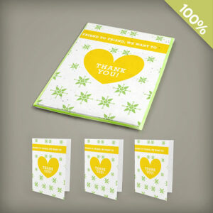 Small seed paper card gift packs