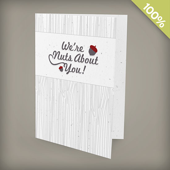Large seed paper greeting cards