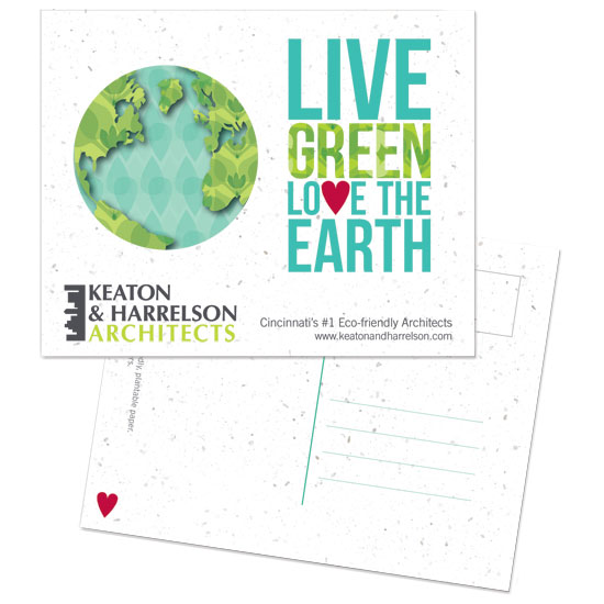 Love the Earth Personalized Plantable Postcards
