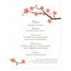 Cherry Blossom Plantable Menu Cards