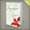 Holly Joyeuses Fêtes Personalized Cards
