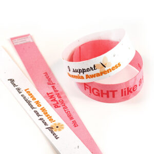 Double Sided Seed Paper Wristbands Slim
