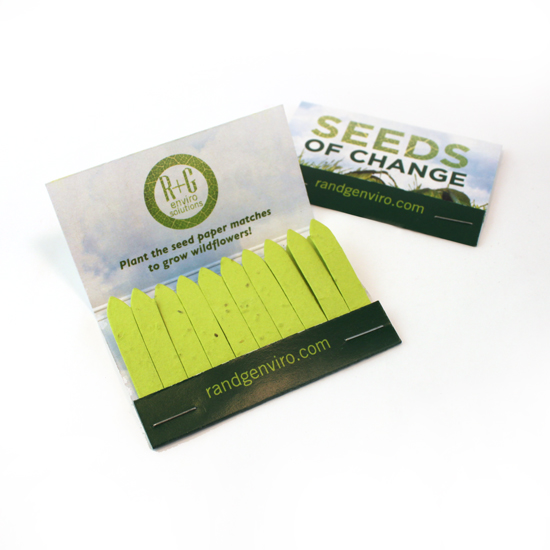 Large Seed Paper Matchbooks, Double-Sided
