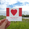 Whether you are honoring an individual or all who have served at a community service, these Canadian Seed Paper Heart Veteran Memorial Cards are a beautiful, eco-friendly way to pay tribute to them.