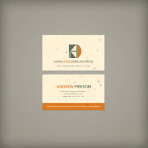 These Classic Seed Paper Business Cards are classic, clean, sophisticated and 100% eco-friendly!