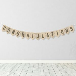 Add a pop of color to the walls to decorate for your event in an eco-friendly way with this Plantable & Eco-friendly Party Banner Bunting: Congratulations.