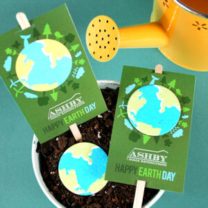 These clever Earth Day Planting Sticks give recipients a seed filled Earth to plant on April 22nd as well as a planting stick with your logo to mark the spot!