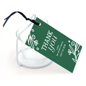 These Fancy Vintage Seed Paper Favor Tags are elegant and eco-friendly.