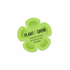 Customize the text of the plantable party favors for your next event.
