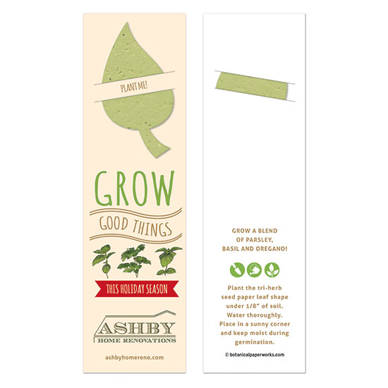 If you want to share something new this year in place of traditional holiday cards, try these fun Grow Good Things Holiday Bookmarks with Slot that give and grow good things!