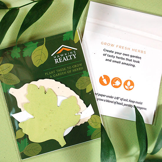 These Herb Seed Paper Shape Packs are perfect for summer and gives the gift of fresh herbs to grow!