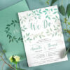 Your guests will love the symbolic gift of these Lovely Leaves Plantable Wedding Invitations to grow as a memento.