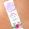 Mother's Day Flower Shape Large Eco Bookmark
