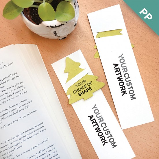 Double-Sided Large Eco Bookmarks with Slot