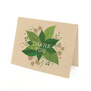 Say thank you with a burst of greenery by sharing these eco-friendly Lush Greenery Plantable Thank You Cards.