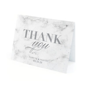Thank your friends and family with these stylish and eco-friendly Marble Plantable Thank You Cards.