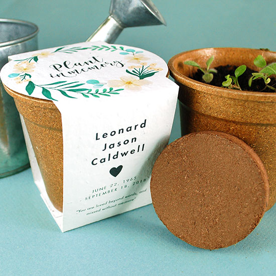 These beautiful Wildflower Memorial Planting Kits that feature seed paper you can plant in memory of a loved one.