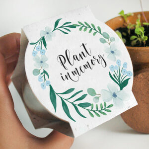 These beautiful Wildflower Memorial Planting Kits that feature seed paper you can plant in memory of a loved one.