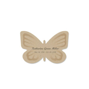 These Personalized Seed Paper Memorial Butterflies can be distributed at a service so friends and family of the departed can take them home to plant in a special place as a private moment of reflection.