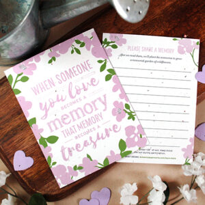 These Memory Garden Memorial Seed Cards are a truly heartwarming way to celebrate their life in a way that is eco-friendly and meaningful.   