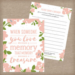 These Memory Garden Memorial Seed Cards are a truly heartwarming way to celebrate their life in a way that is eco-friendly and meaningful.