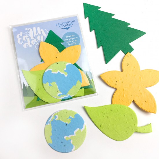 Single-Sided Nature Mix Seed Paper Shape Pack