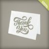 Fun Script Plantable Business Thank You Cards