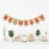 Add a festive touch your home without producing any waste with this BE MERRY holiday bunting banner that is 100% biodegradable and sprouts wildflowers.