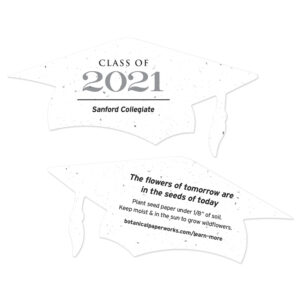 Made special for graduation parties and ceremonies, these personalized graduation favors are symbolic of growth and the future.