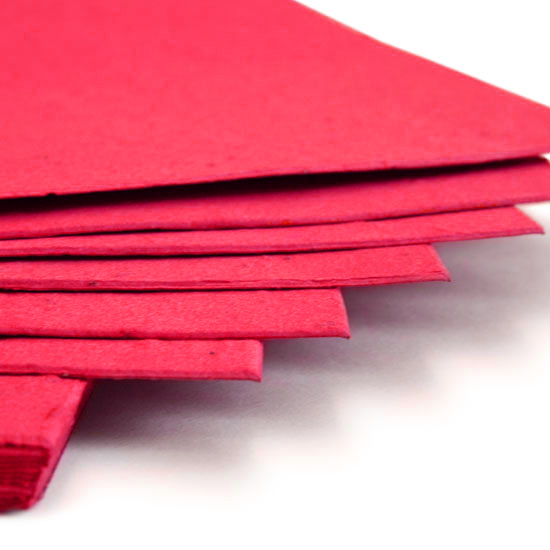 This eco-friendly 11 x 17 Bright Red Plantable Seed Paper is embedded with wildflower seeds.
