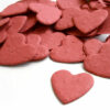 Heart Shaped Plantable Seed Paper Confetti in Brick Red can be taken home with guests to plant!