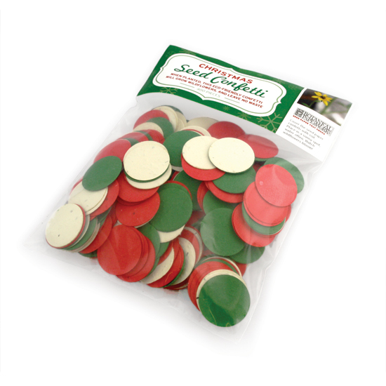 This Christmas Circle Plantable Seed Paper Confetti is a cheery and eco-friendly way to add some color to your holidays.
