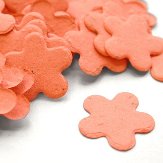 This coral biodegradable confetti is eco-friendly, fun and so memorable.