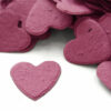 Hheart shapes biodegradable confetti in berry purple makes a great addition to any table decoration!