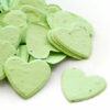 This heart shaped biodegradable confetti in green is eco-friendly, fun and memorable!