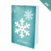 Celebrate winter and the holiday season by sharing this business holiday card featuring a seed paper snowflake that grows fresh basil!